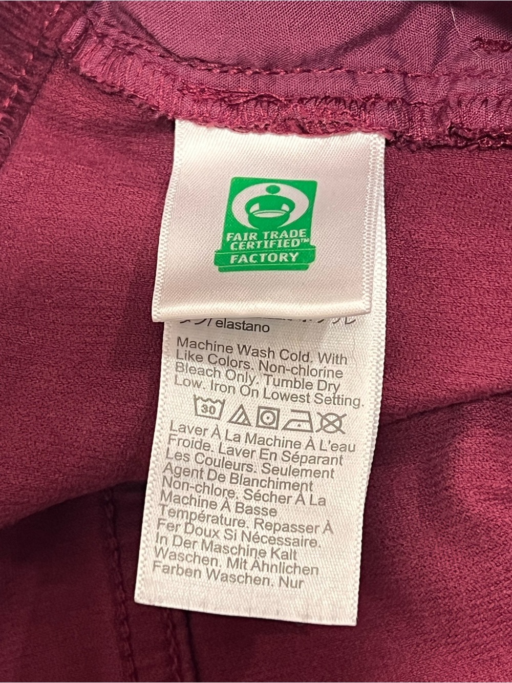 J. Crew Women's Burgundy Straight Leg Corduroy Pants - Picture 4 of 5